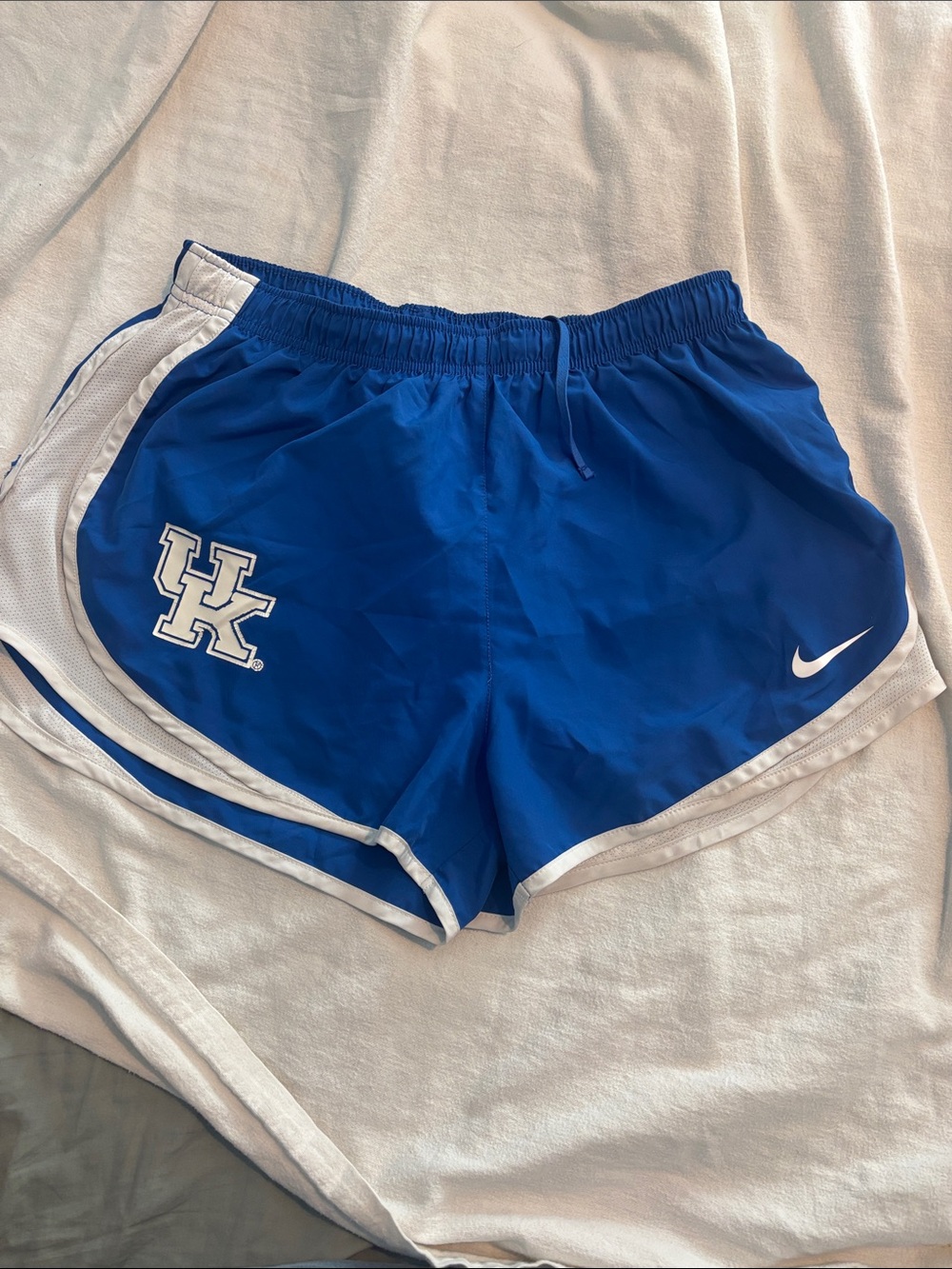 Nike Women's Royal Blue Athletic Shorts with White Trim